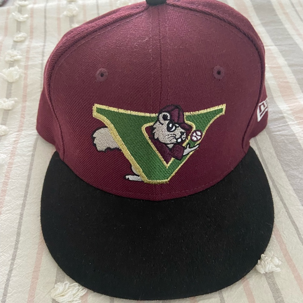 Throwback Visalia Oakes minor league fitted. New Era fitted